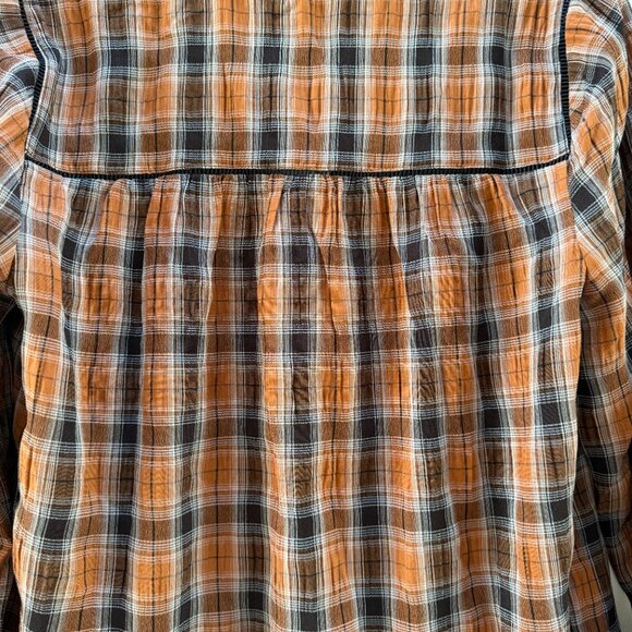 NWT Anthem The Label Button Down Plaid Top. Size small - Picture 12 of 12